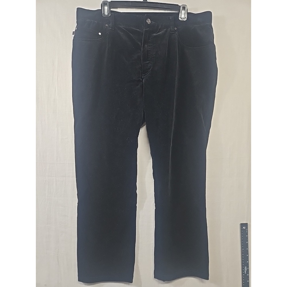 Lauren Jeans Co. Ralph Lauren Pants Women's Size 16 Solid Black Straight Leg